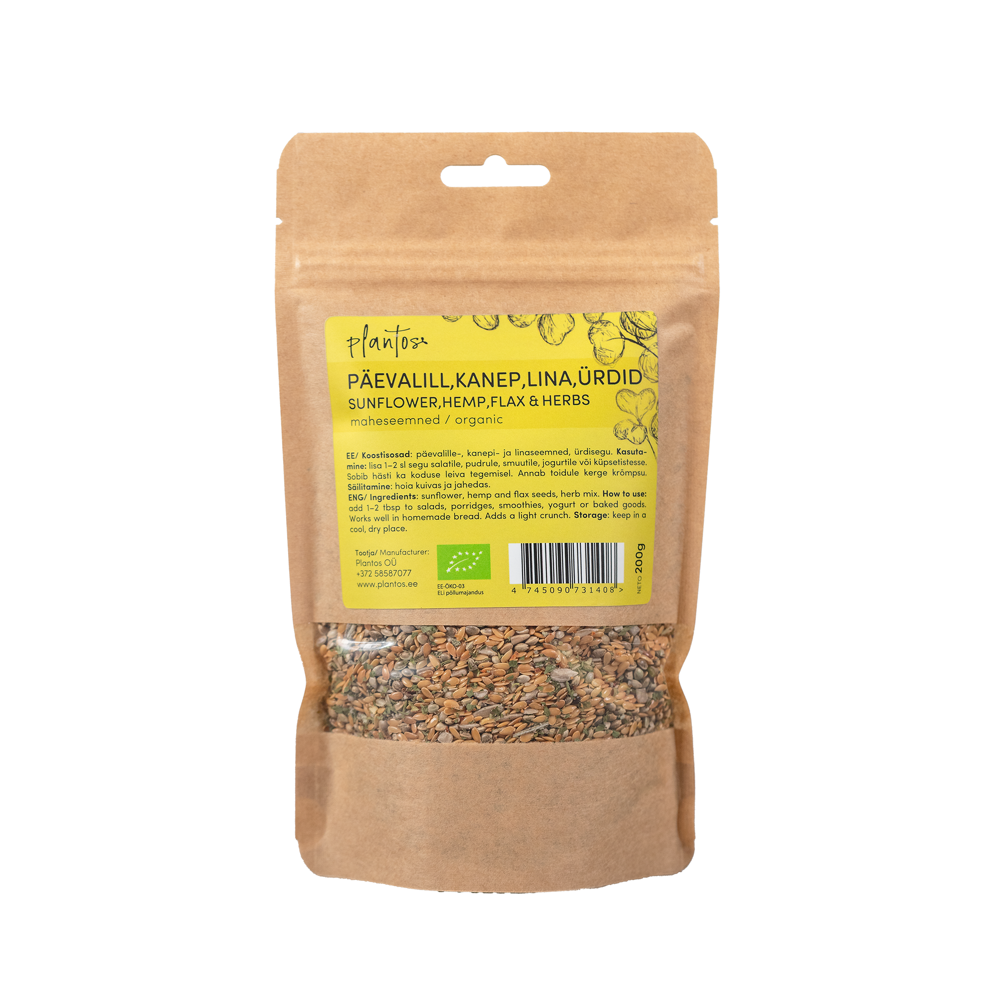 Päevalill, kanep, lina, ürdid